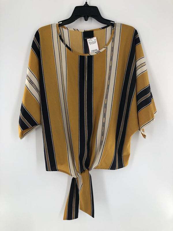 M Striped dolman top