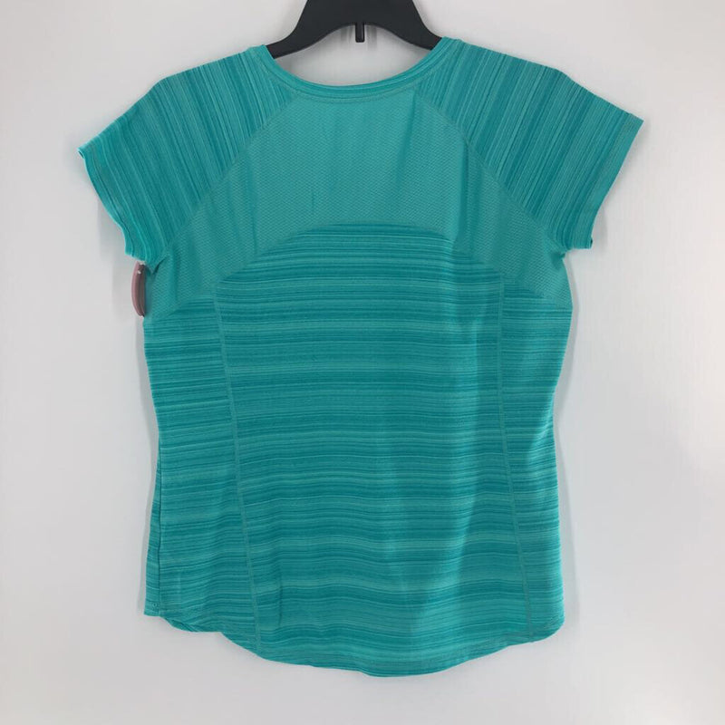 L Striped v-neck s/s tee