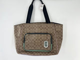 zip top signature tote w/ zip around pocket