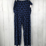 2X Printed wide leg pant