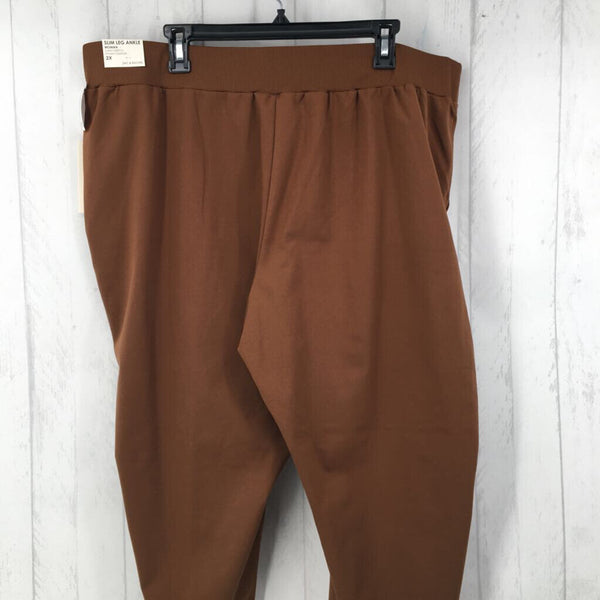 R68 2X Slim leg ankle pants