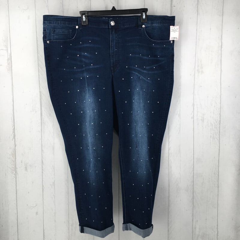 24w Rhinestone embelished jeans