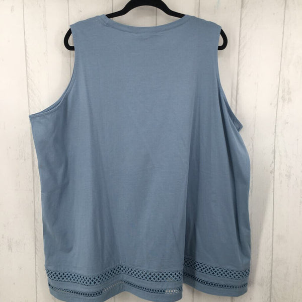 3X Crochet trim tank