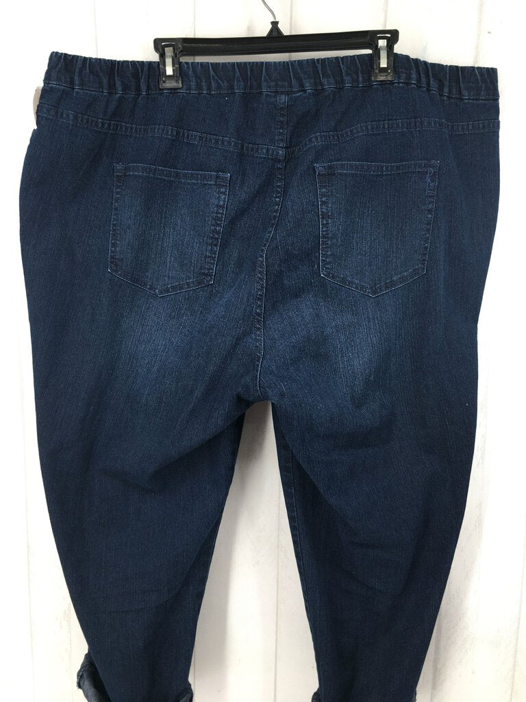 2X Pull on crop jeans