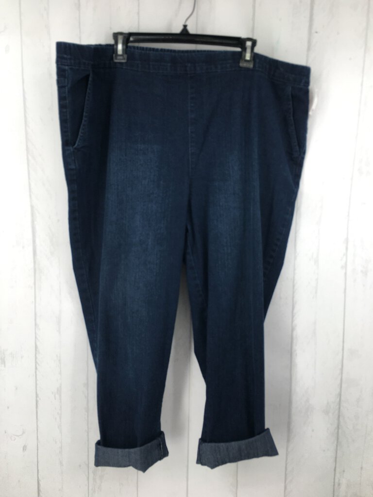 2X Pull on crop jeans