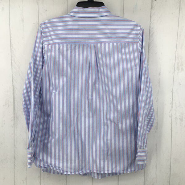 1X Striped button down l/s top