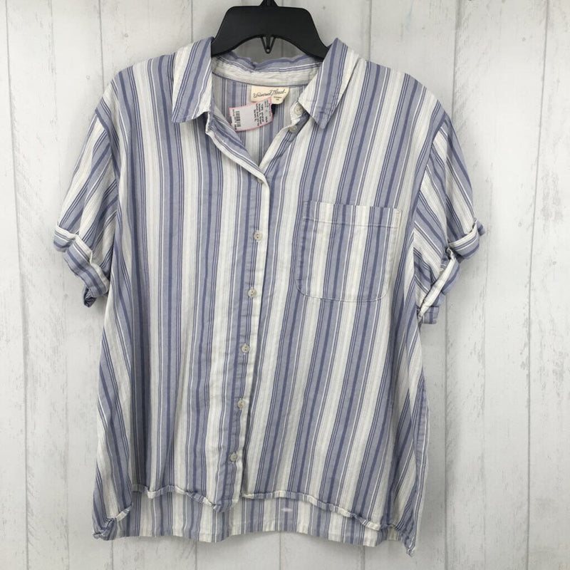 XL Striped button down s/s top