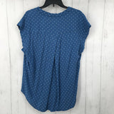 XL Printed button down s/s top