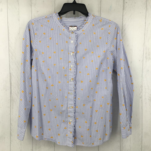 L Stripes & hearts button down l/s top