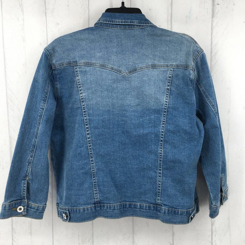 L 3/4 slv jean jacket