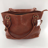 Italian leather satchel