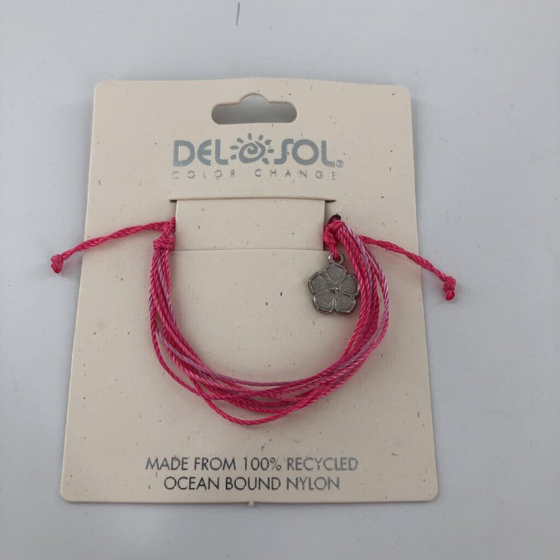 Pink color change bracelet