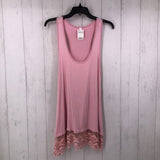 S Lace hem tank