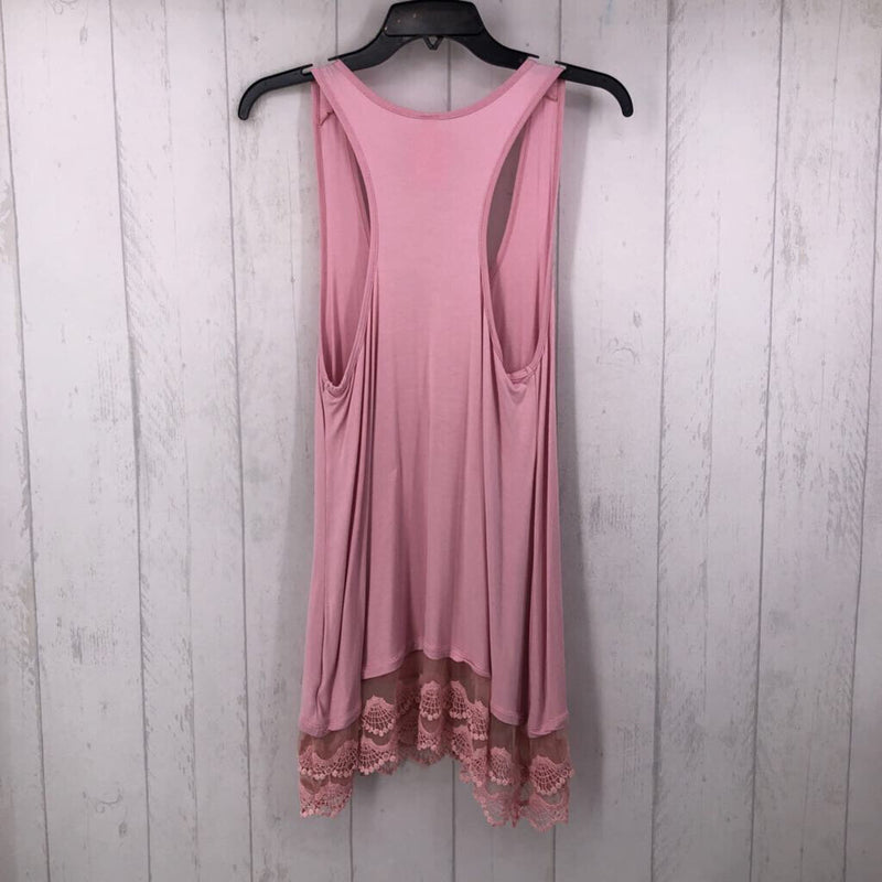 S Lace hem tank