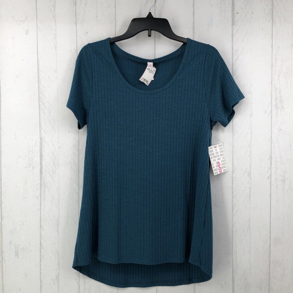 S Ribbed hi-lo s/s top