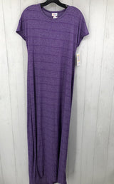 XS Striped cap slv maxi dress