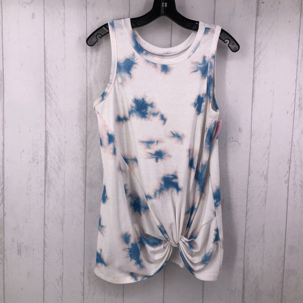 S Tie dye ribbed tank