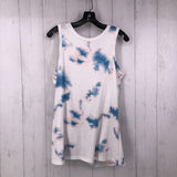 S Tie dye ribbed tank