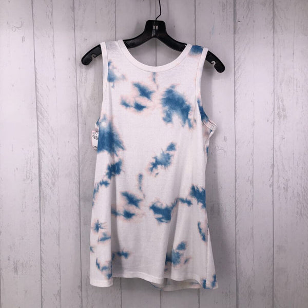 S Tie dye ribbed tank