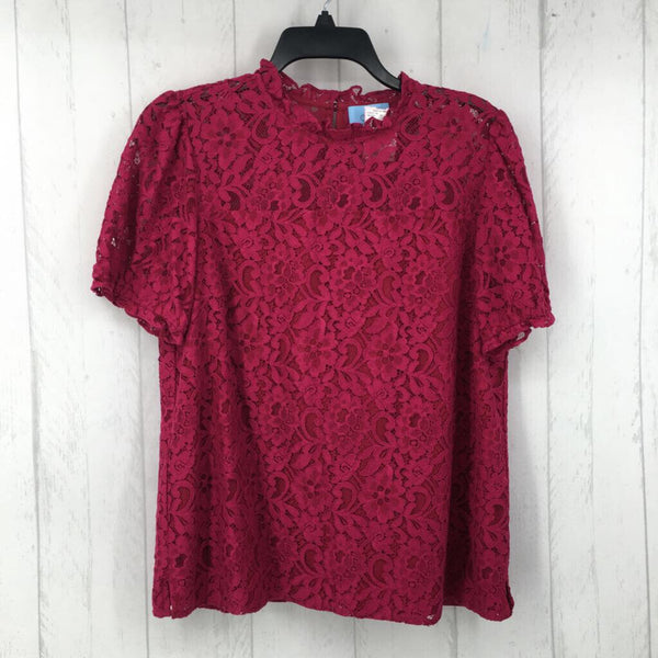 M Lace s/s top