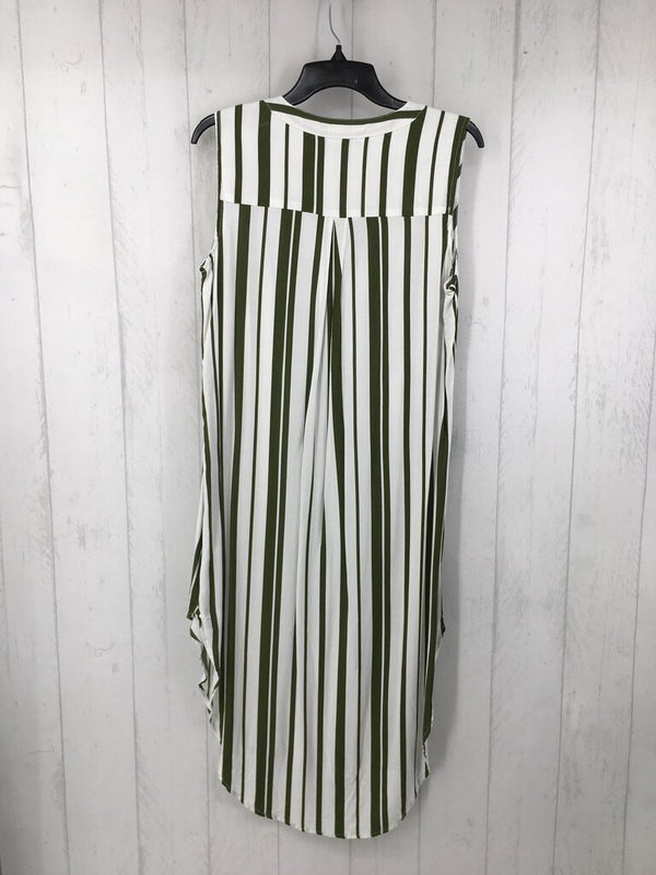 L Striped slvls dress