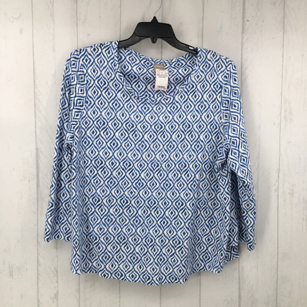 3(XL) Printed 3/4 slv top