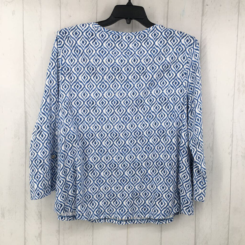 3(XL) Printed 3/4 slv top