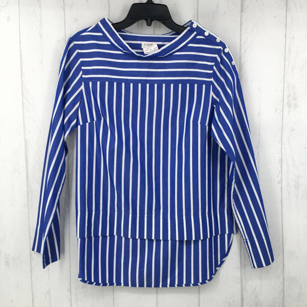 R64 4 button slv stripe top