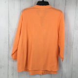 XL Gauzy button down 3/4 slv top