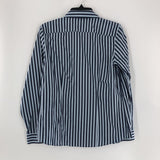 10 Striped button down l/s top