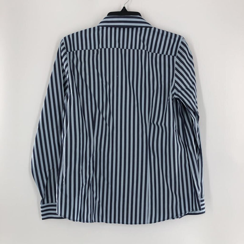 10 Striped button down l/s top