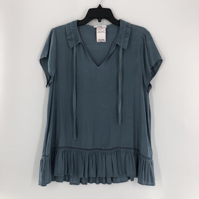 L Ruffled s/s top