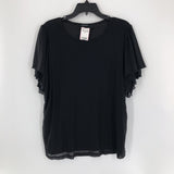 0(S) Sheer slv top