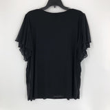 0(S) Sheer slv top