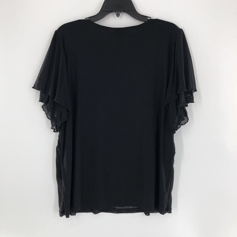 0(S) Sheer slv top