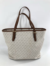 monogram tote w/ slip pocket