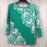 R50 S Flo print 3/4 slv top