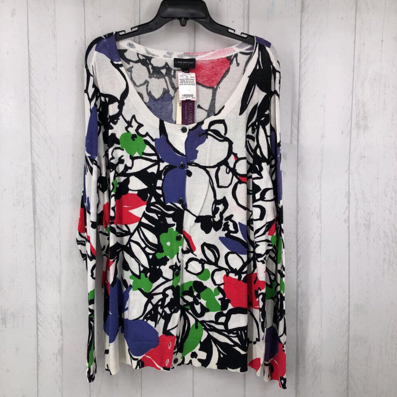 R45 22/24 Flo print cardi