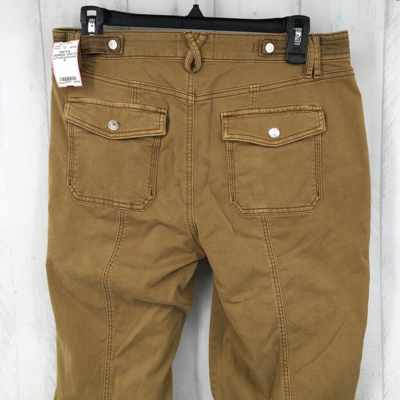 10 cuff twill pants