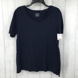 M s/s v-neck top