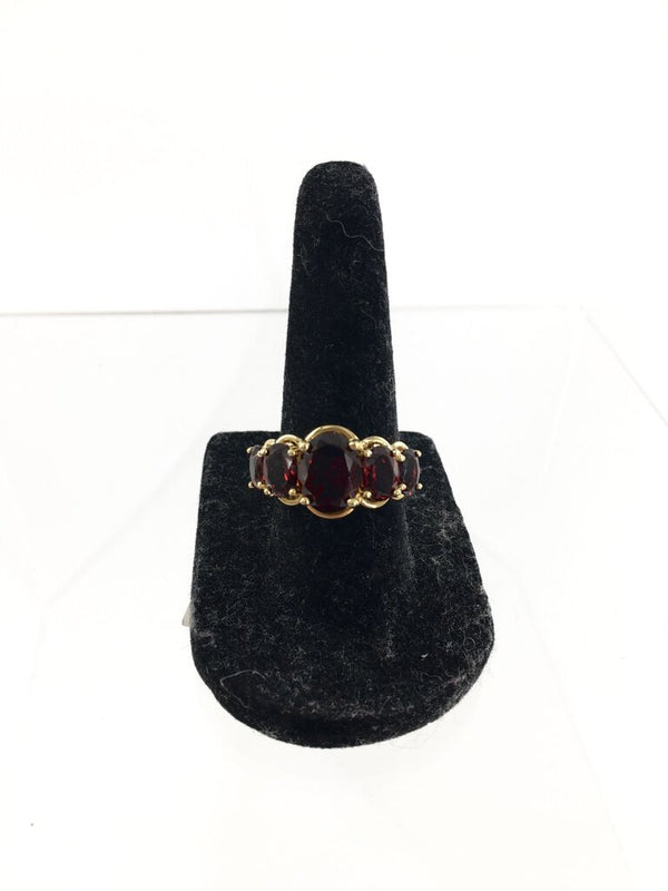 Sz 7 Inspiranza .925 red stone ring