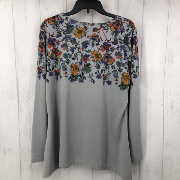 L l/s flower print sweater