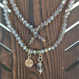 Katia Designs 10" Beaded (Believe charm) necklace