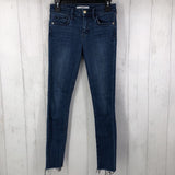 25 mid rise ankle jeans