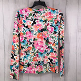 S l/s flower print top