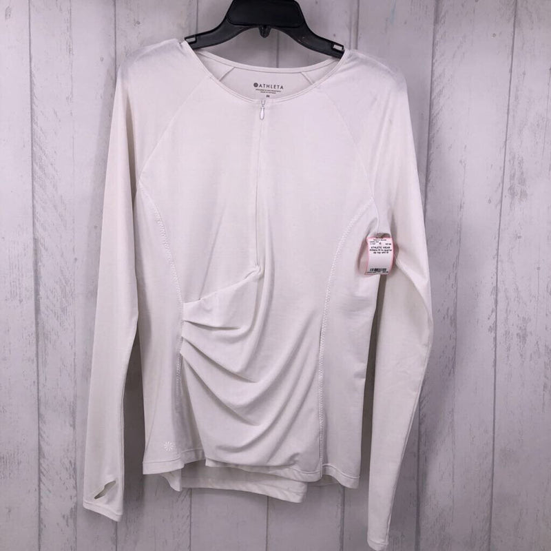 M l/s quarter zip top