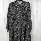 M Printed l/s dress