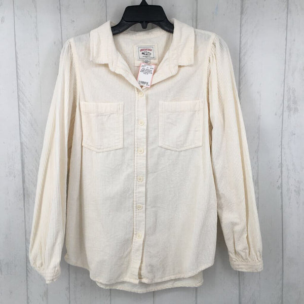 M Corduroy button down l/s top