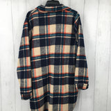 L Long plaid shacket