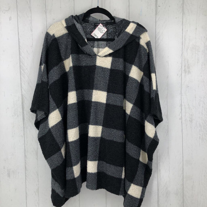 18/20 Plaid poncho